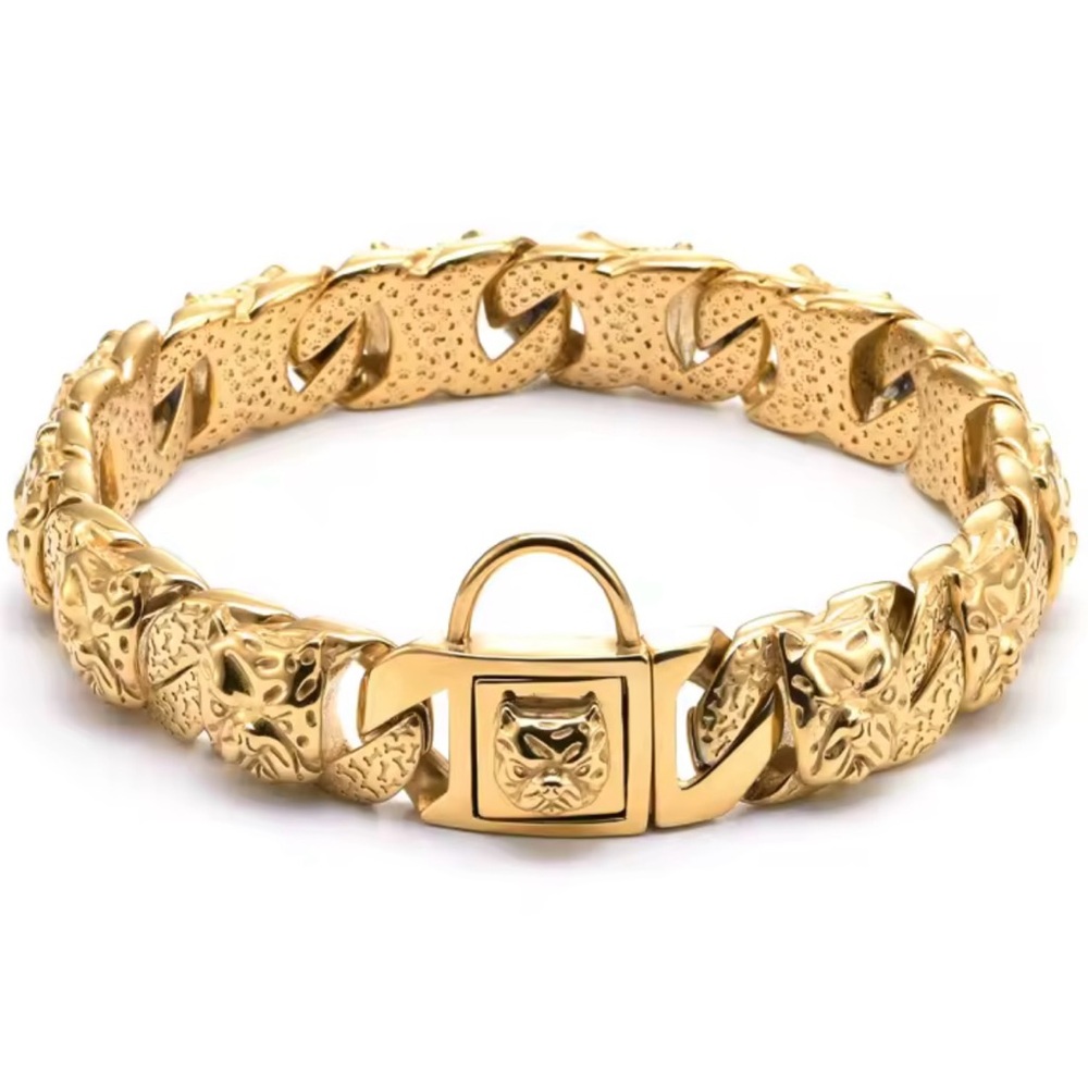 Gold Tone Animal Head Belt Buckle